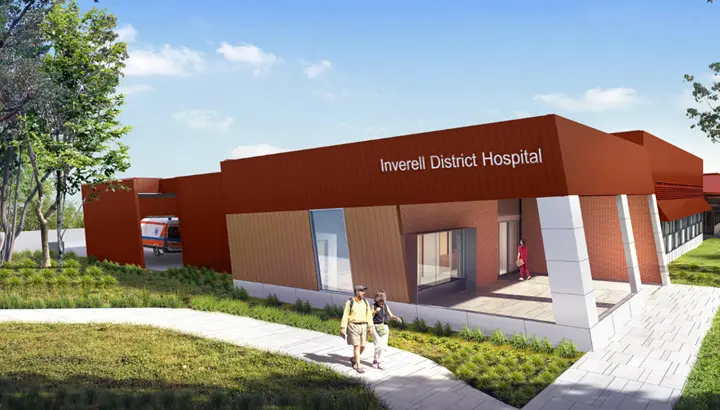 Inverell Hospital Stage 1B project site